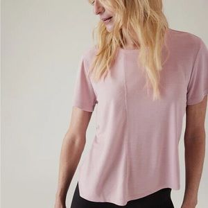 Athleta Relaxed Tee Smoked Mauve Women’s Sz‎ 2XL (NEW)